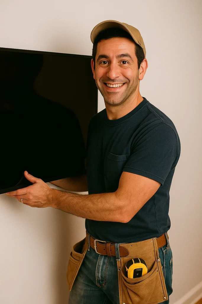 TV Mounting East Harlem Portrait Pose